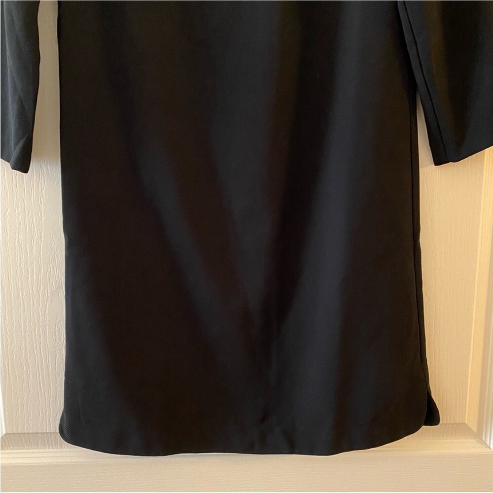 FRENCH CONNECTION Arrow Crepe Pom Pom Tunic Dress in Black - 0 - Picture 9 of 14